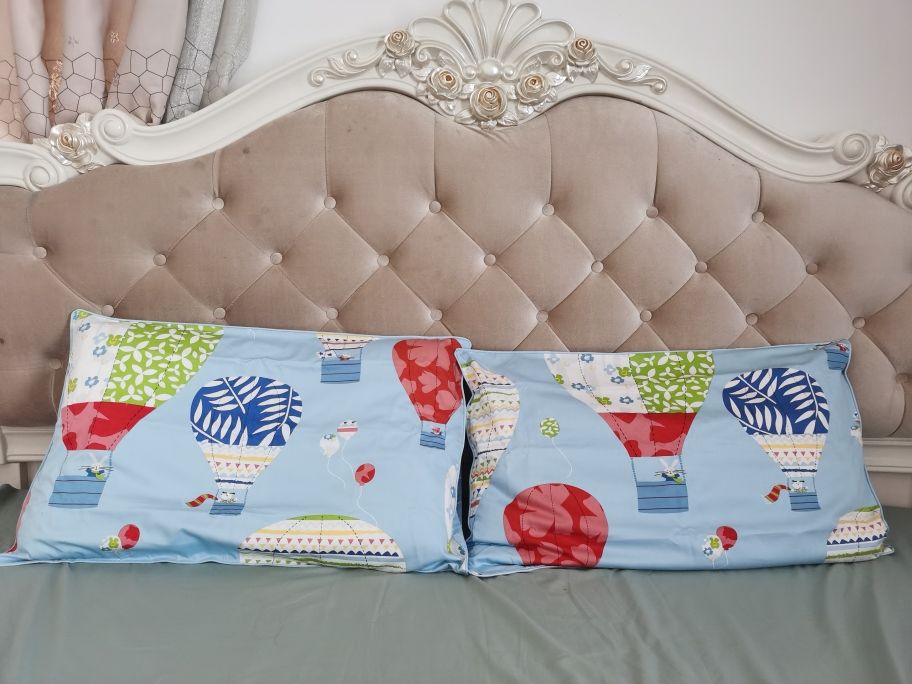 床品配套棉贡缎枕套随机发放怎么样有用吗，母女俩使用一个月效果对比